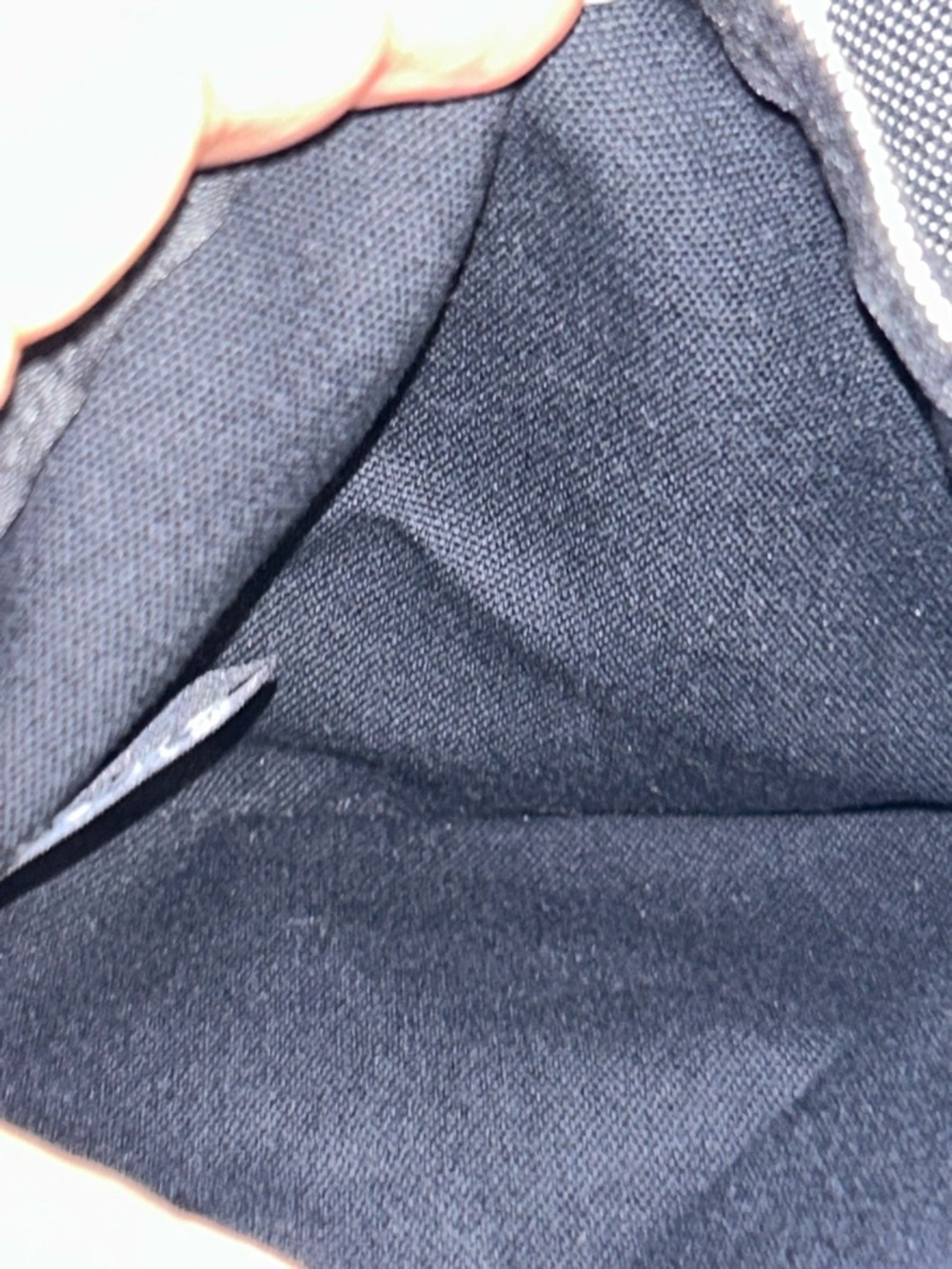 Hermes Black & White Striped Canvas Tote Bag - Picture 13 of 16